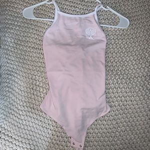 baby pink bodysuit